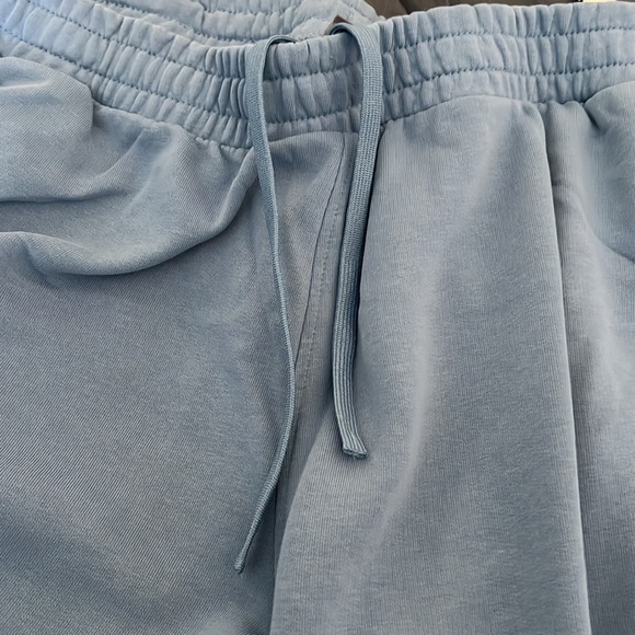 Puma Sky Blue Joggers with White Panels - Picture 4 of 9